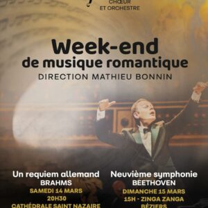 BRAHMS le 14 mars 2026 à 20h30 / BEETHOVEN le 15 mars 2026 à 15h